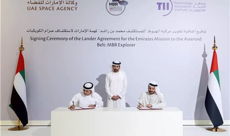 UAE Space Agency Signs Agreement With Technology Innovation Institute to Execute the MBR Explorer